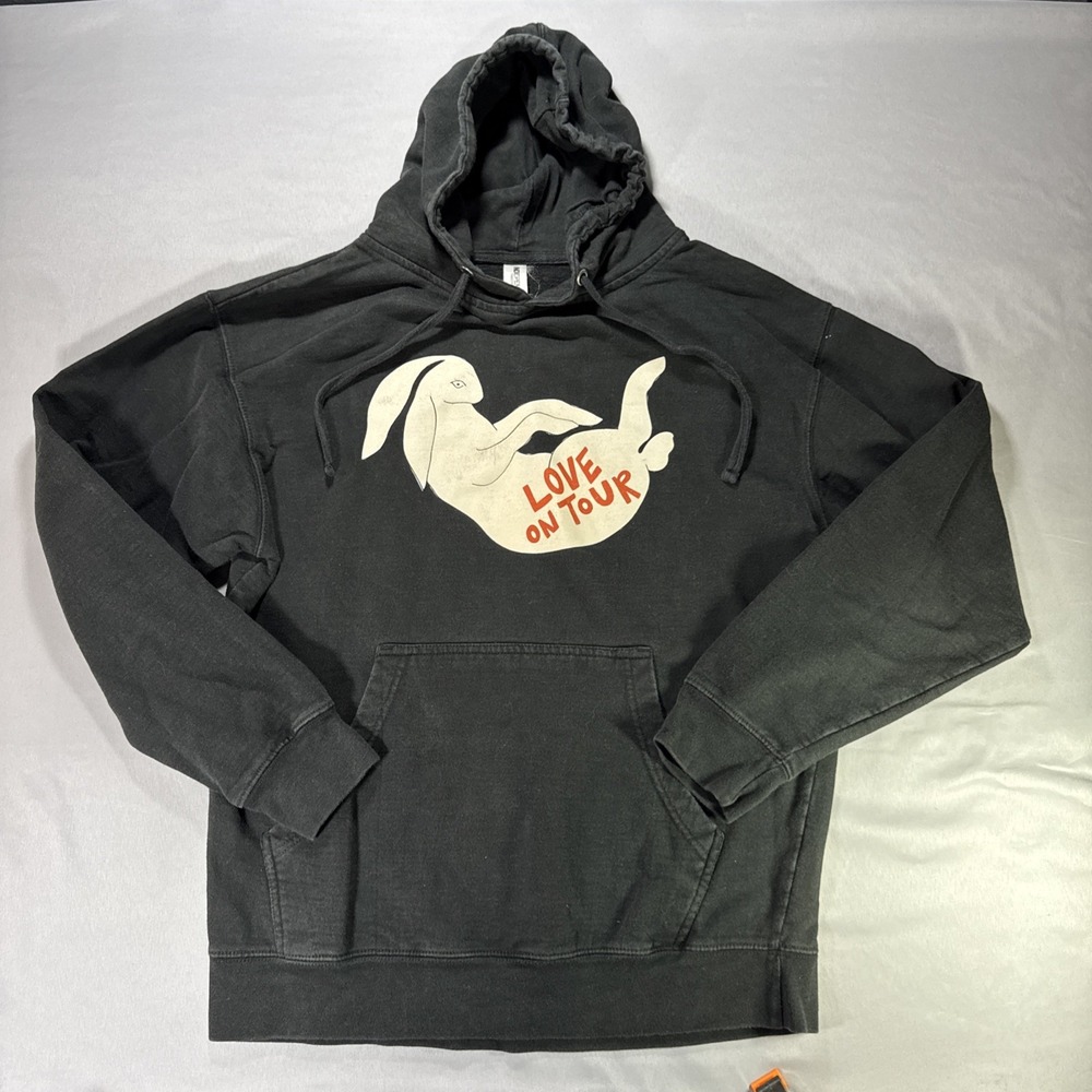 Harry Styles Love On Tour Official Bunny Hoodie Medium Black Concert Merch